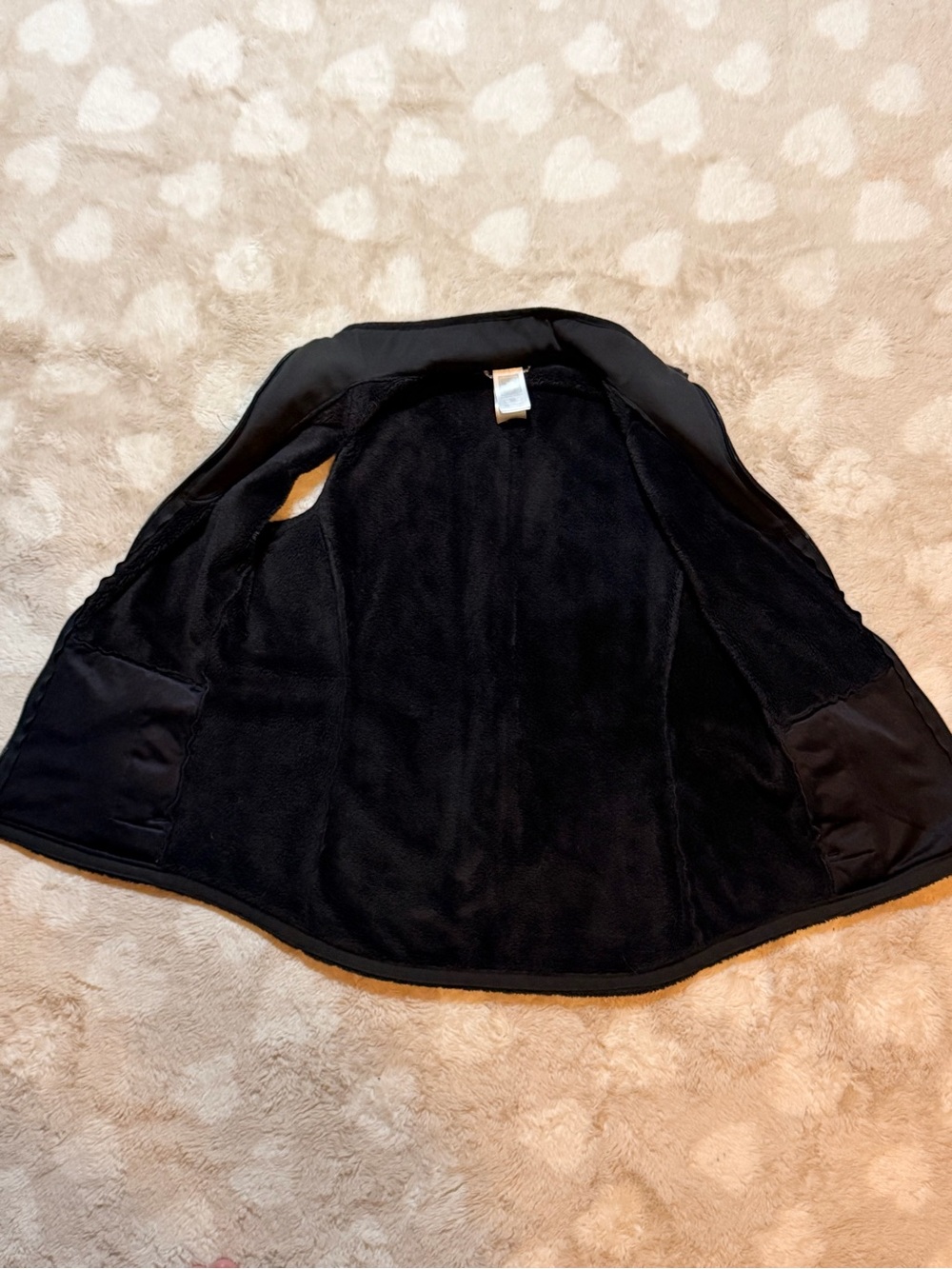 The North Face Women’s Black Fleece Vest Size Medium Full Zip Soft Cozy Layering - Picture 5 of 5